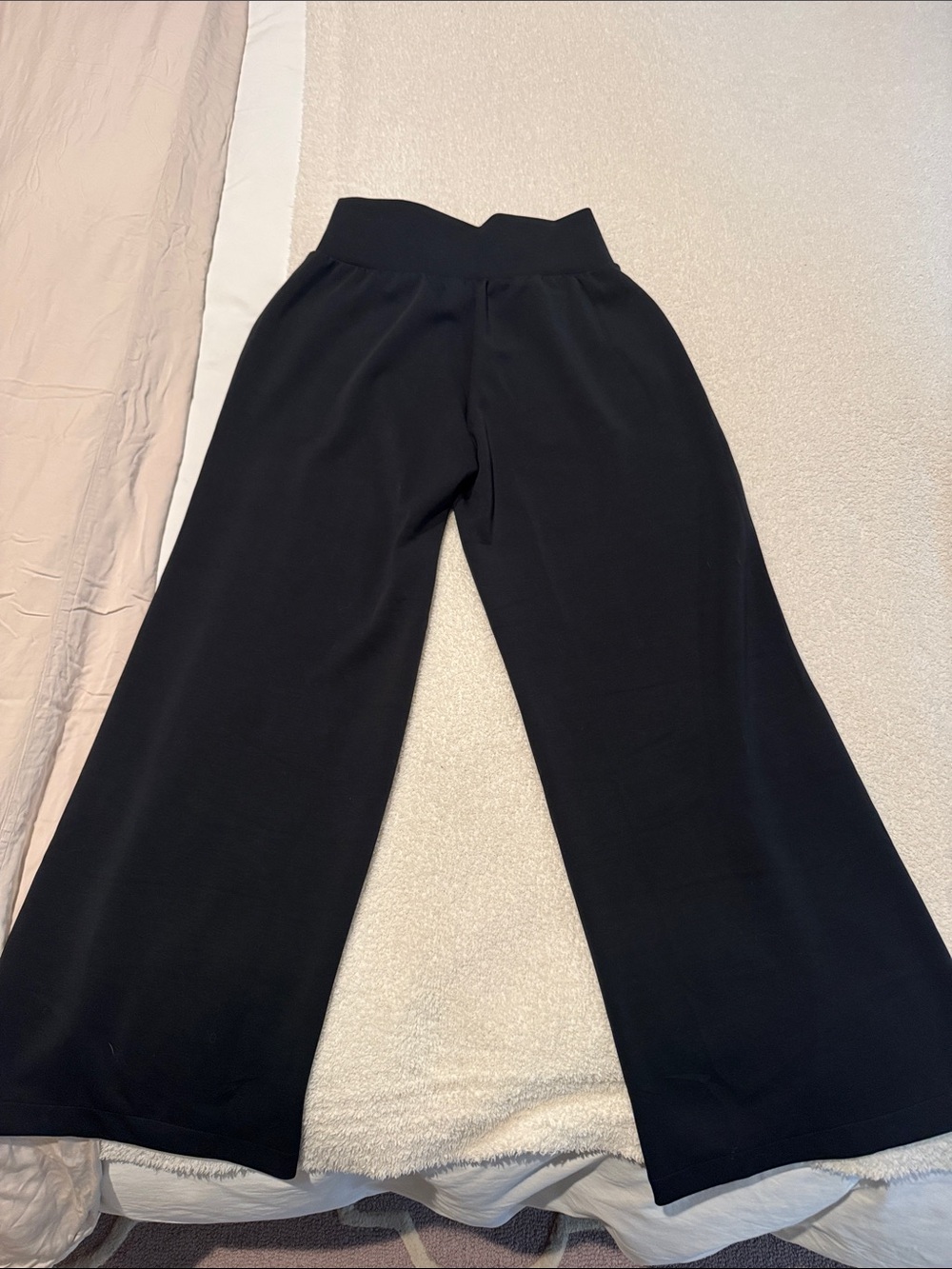 NEW: Prana Black Wide-Leg High-Rise Lounge Pants - Picture 7 of 7